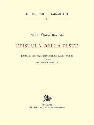cover image of Epistola della peste